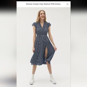 Urban Outfitters Navy Cap Sleeve Dress Size XS